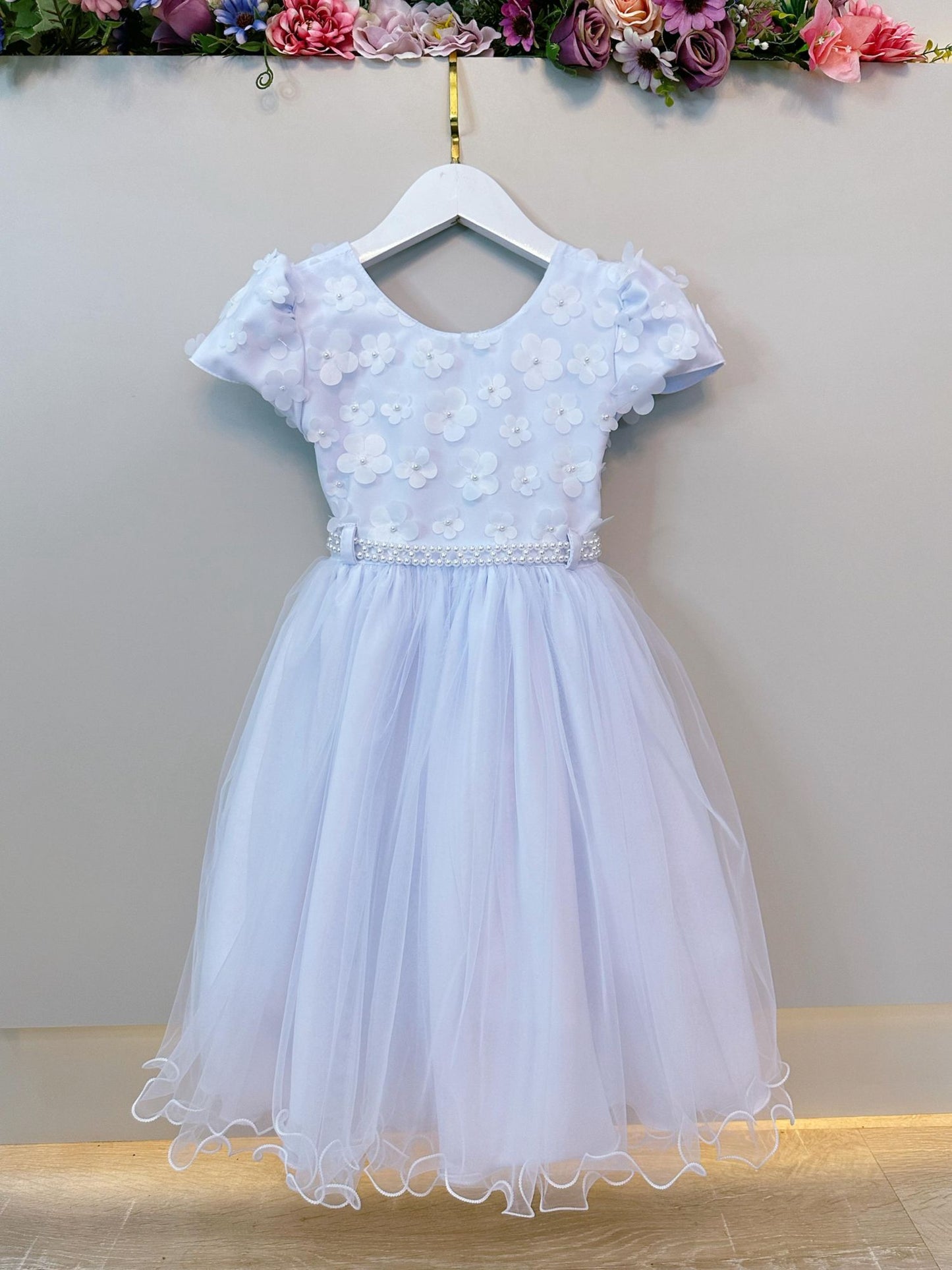 Vestido Infantil Branco Com Renda