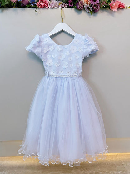 Vestido Infantil Branco Com Renda