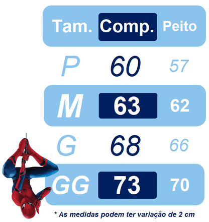 Fantasia Infantil Temática do Homem Aranha C/ Máscara