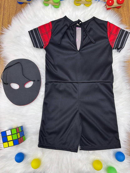 Fantasia Infantil Temática do Homem Aranha C/ Máscara