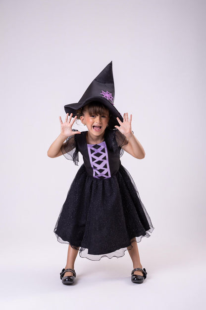Vestido Tematicos Kids Halloween Encanto Sombrio