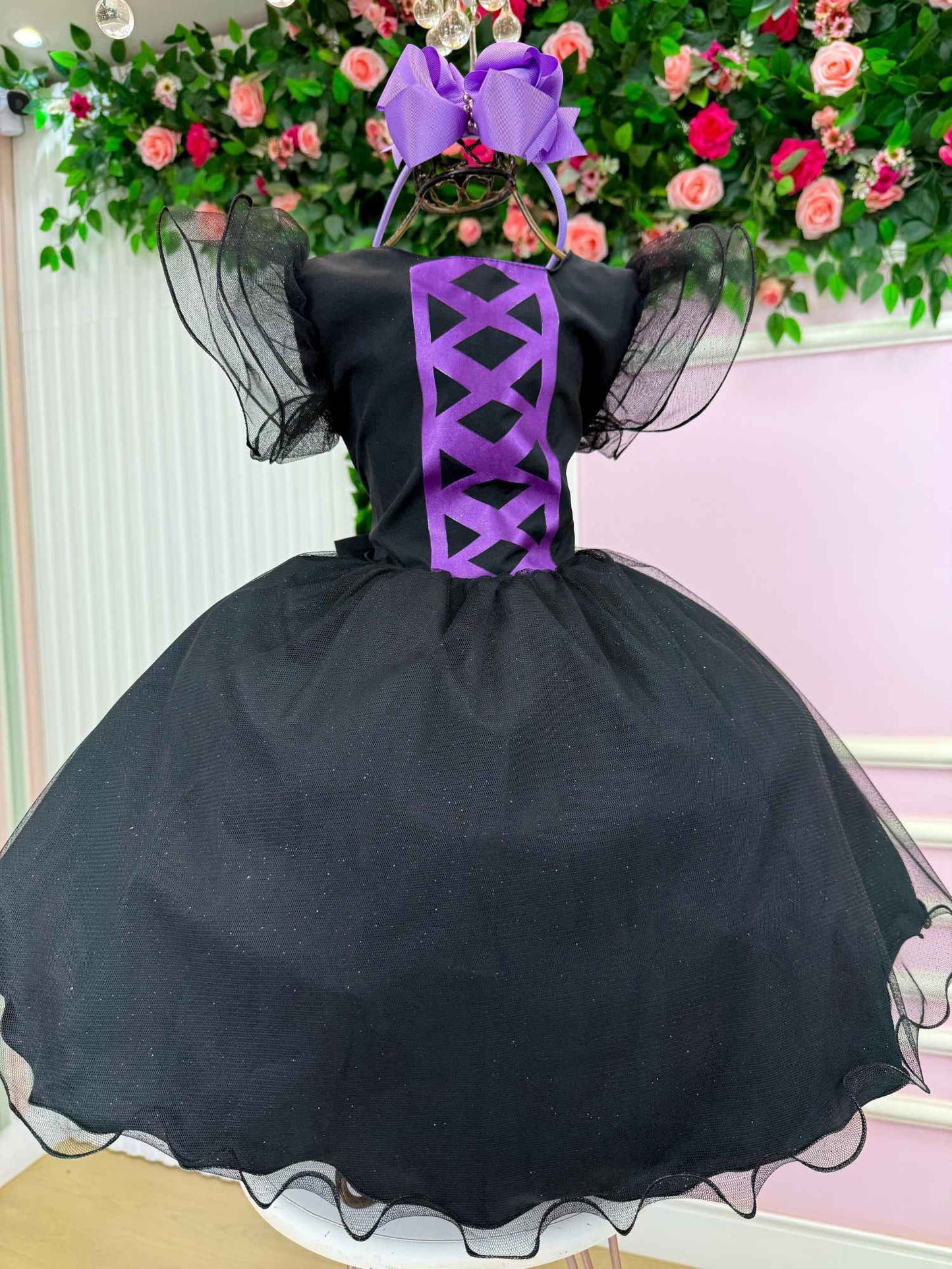 Vestido Tematicos Kids Halloween Encanto Sombrio