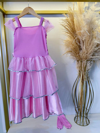Fantasia Infantil Princesas Bela Adormecida C/ Luvas Festas
