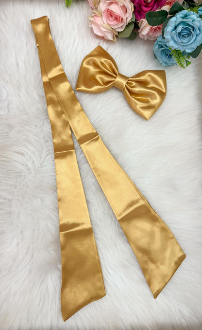 Laço Opcional / Faixa Do Vestido Selena Dourado