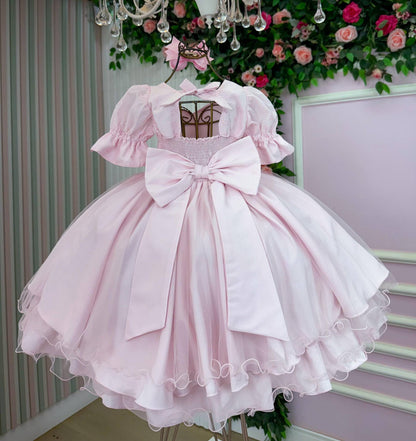 Vestido Bella Child Priscila Rosa Bebe