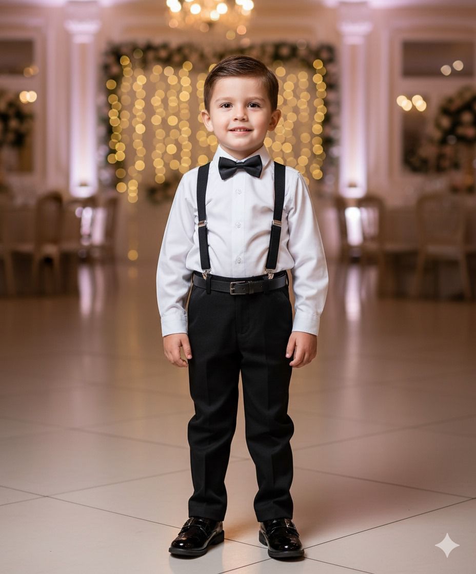 Conjunto Meninos Leo Suspensorio Preto