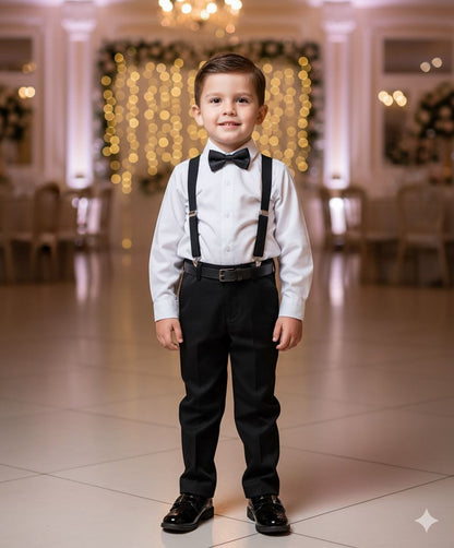 Conjunto Meninos Leo Suspensorio Preto