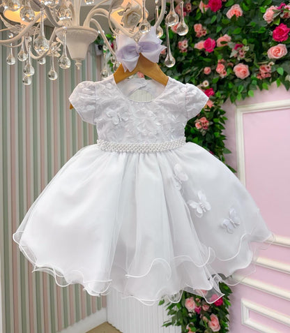 Vestido Vitoria Kids Leticia Branco