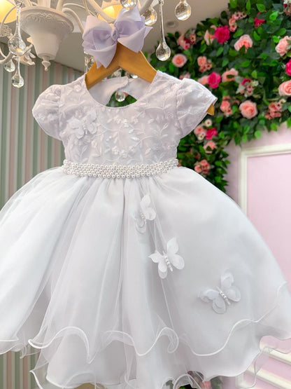 Vestido Vitoria Kids Leticia Branco