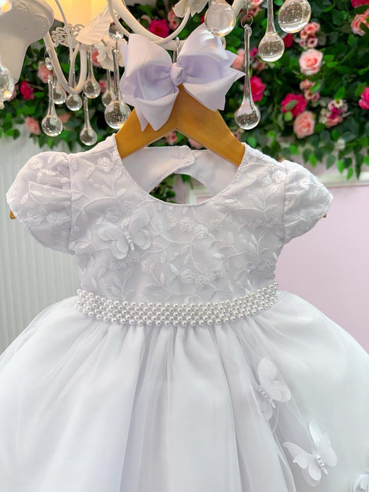 Vestido Vitoria Kids Leticia Branco