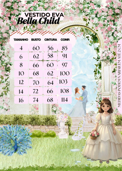 Vestido Longo Eva Azul Bebe