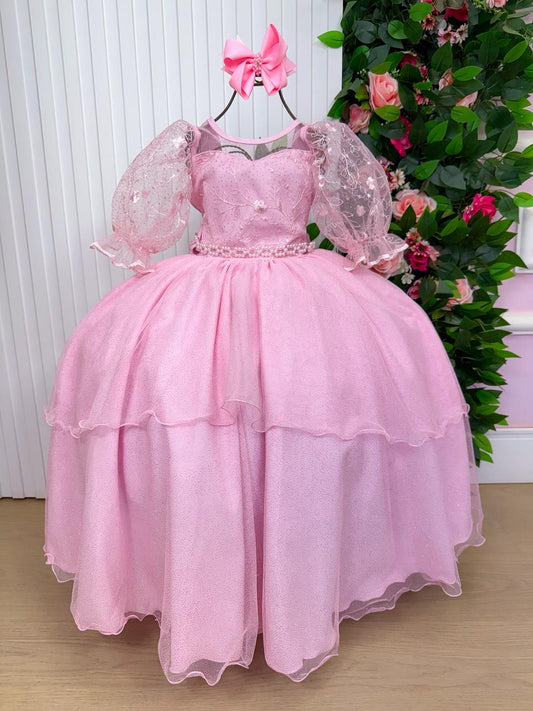 Vestido Longo Eva Rosa Bebe