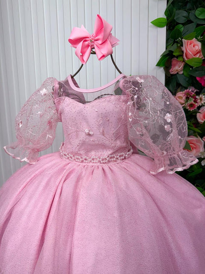 Vestido Longo Eva Rosa Bebe