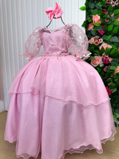 Vestido Longo Eva Rosa Bebe