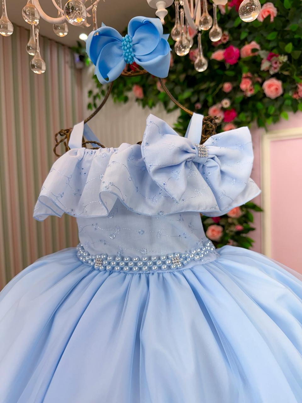 Vestido Martina Azul Bebe