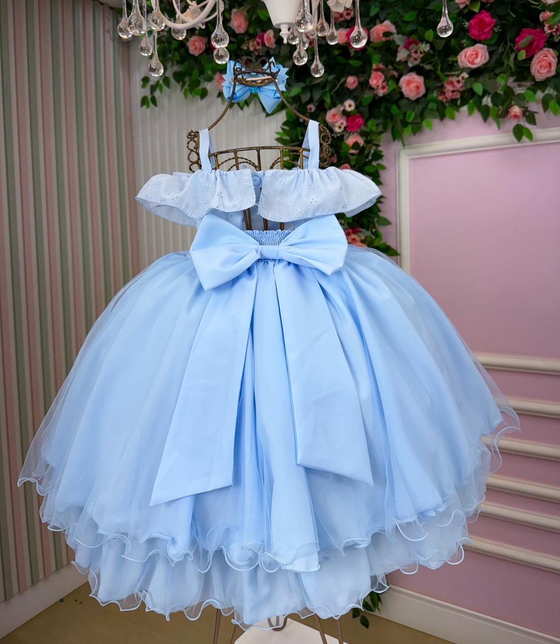 Vestido Martina Azul Bebe