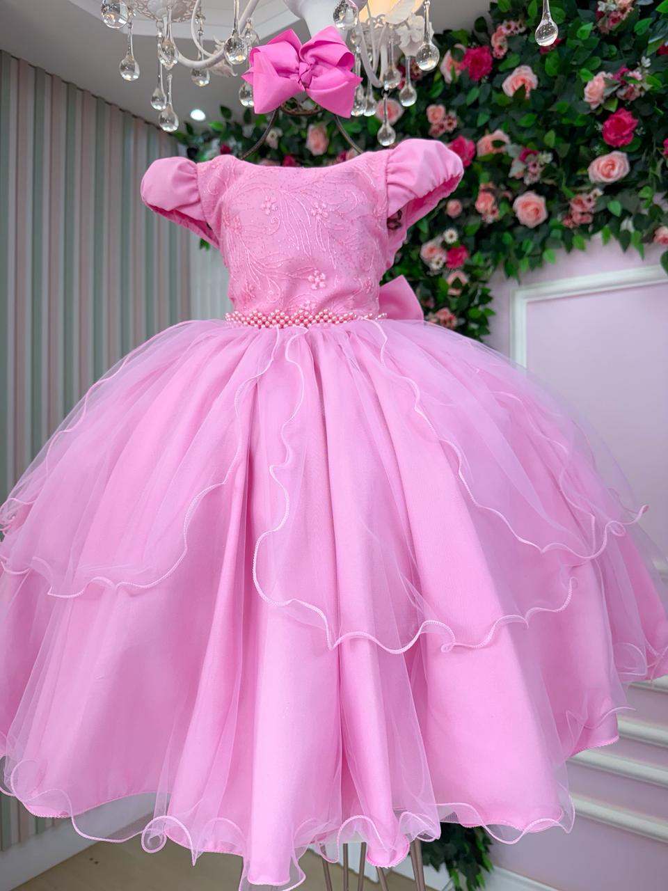 Vestido Polly Rosa Chiclete