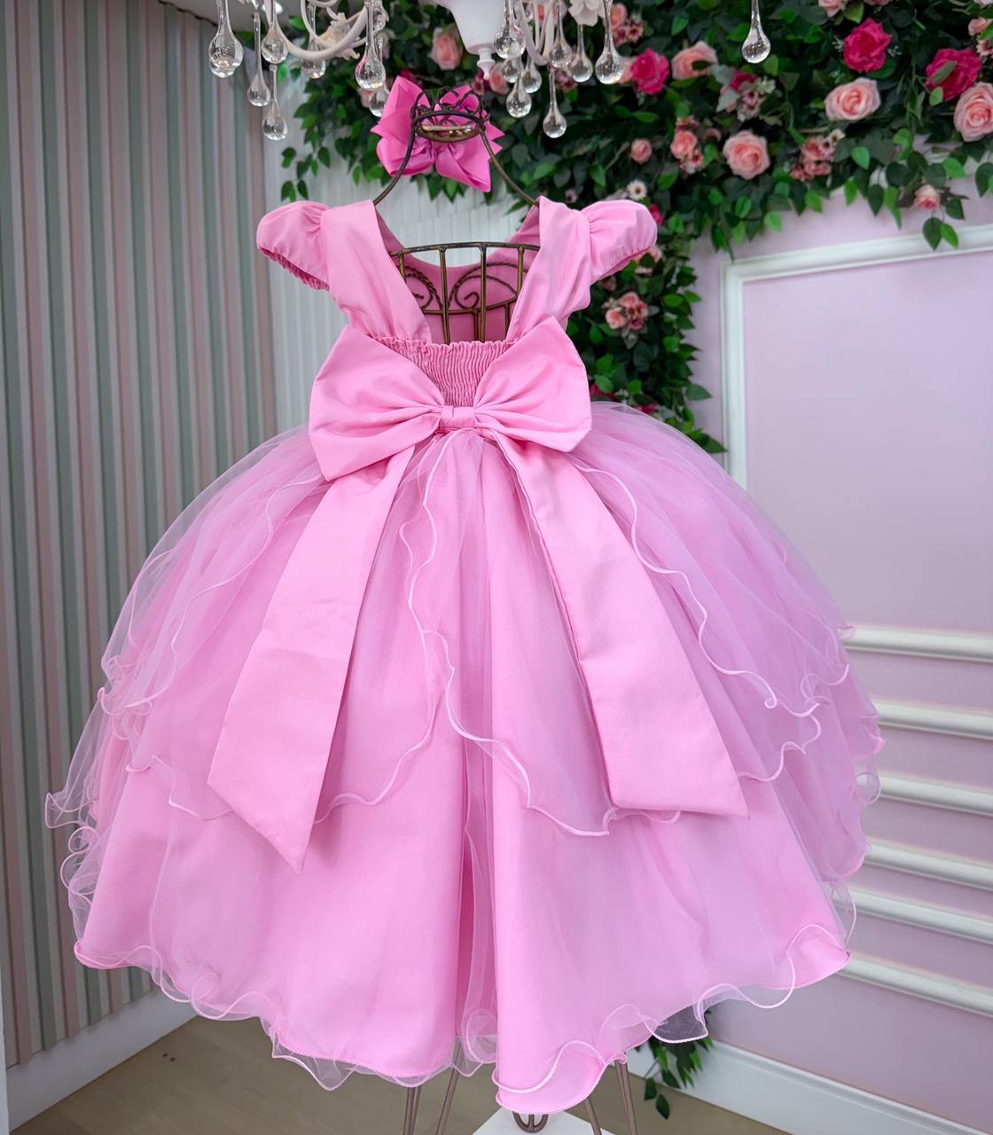 Vestido Polly Rosa Chiclete