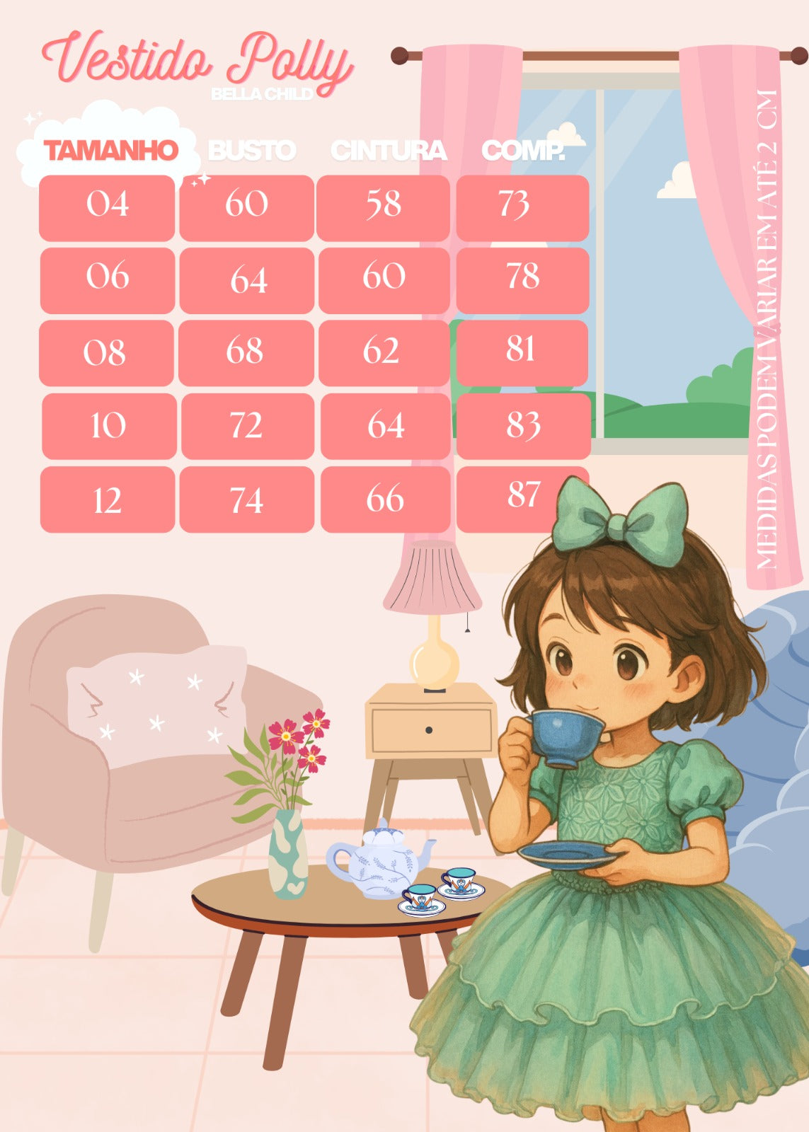 Vestido Polly Rosa Chiclete